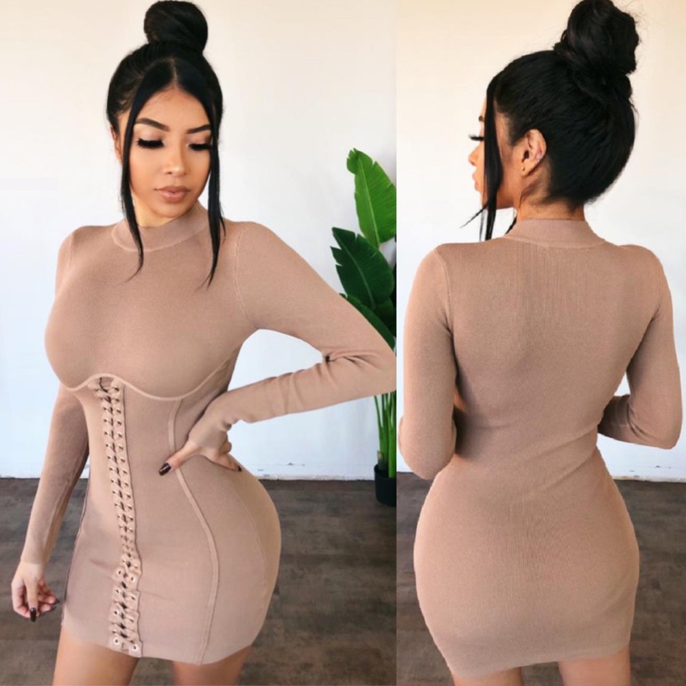 Brand New Corset Style Push Up Bra Dress